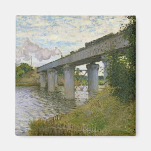 Imán Claude Monet el   el puente ferroviario en