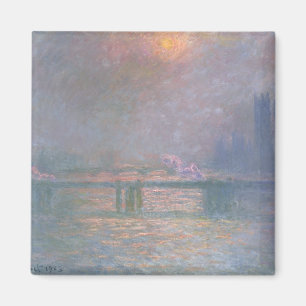 Imán Claude Monet el el Thames con la cruz de Charing