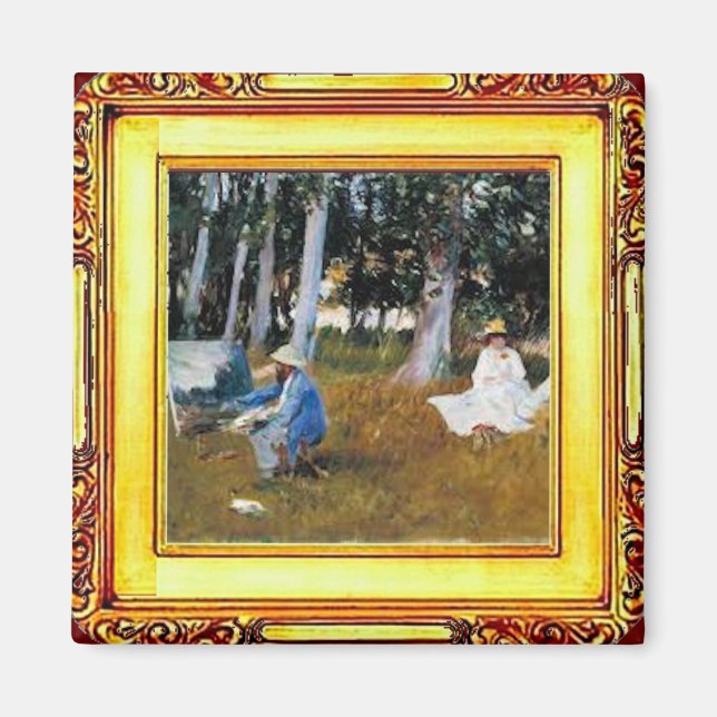 Imán Claude Monet, el filo de una madera (Frente)