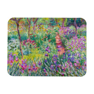 Imán Claude Monet - El jardín de iris en Giverny