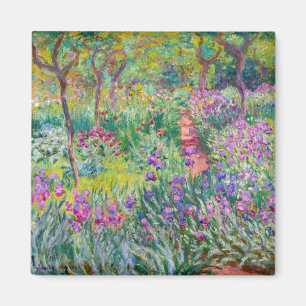 Imán Claude Monet - El jardín de iris en Giverny