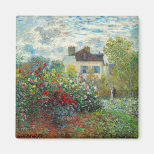 Imán Claude Monet - El jardín del artista en Argenteuil