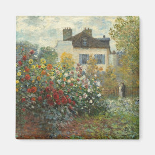 Imán Claude Monet   El Jardín del Artista en Argenteuil
