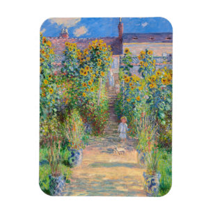 Imán Claude Monet - El jardín del artista en Vetheuil