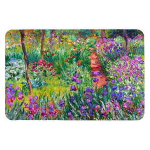 Imán Claude Monet: El jardín Iris de Giverny