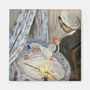 Imán Claude Monet el la cuna, Camilo con el hijo Jean