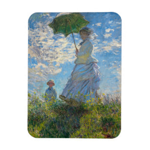 Imán Claude Monet - El Paseo, Mujer con Paraguas