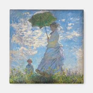 Imán Claude Monet - El Paseo, Mujer con Paraguas