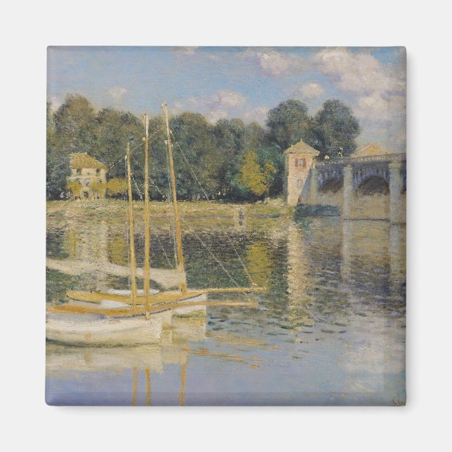 Imán Claude Monet | El puente de Argenteuil, 1874 (Frente)