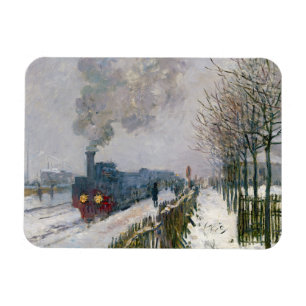 Imán Claude Monet - El tren en la nieve / La locomotora