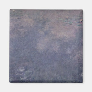 Imán Claude Monet el   Waterlilies: Dos sauces que