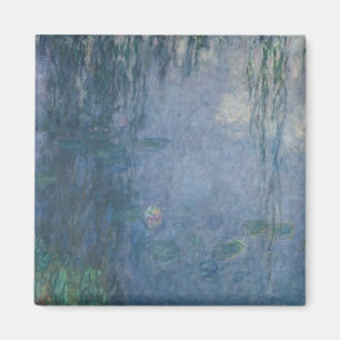 Imán Claude Monet el   Waterlilies: Sauces que lloran,