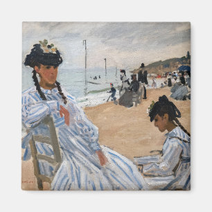 Imán Claude Monet - En la playa de Trouville