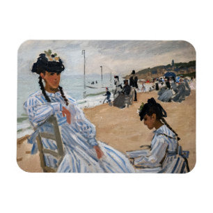 Imán Claude Monet - En la playa de Trouville