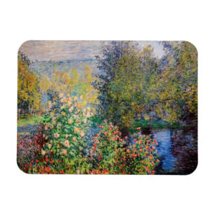 Imán Claude Monet - Esquina del jardín de Montgeron