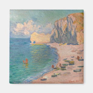 Imán Claude Monet - Etretat: playa y Falaise d'Amonet