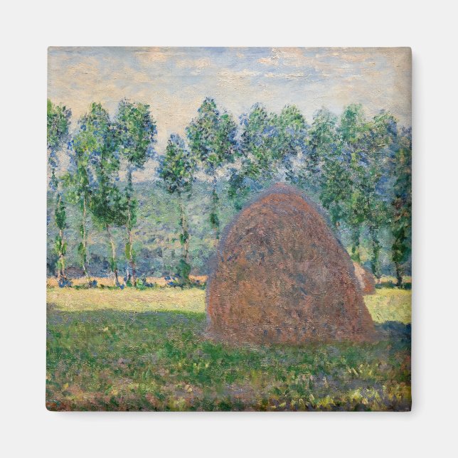 Imán Claude Monet - Haystacks cerca de Giverny (Frente)