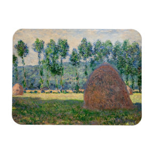 Imán Claude Monet - Haystacks cerca de Giverny