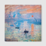 Imán Claude Monet - Impresión, amanecer<br><div class="desc">Impression,  Sunrise (Impression,  Soleil levant) - Claude Monet,  Oil on canvas,  Impression 1872,  Sunrise representa el puerto de Le Havre,  la ciudad natal de Monet.</div>