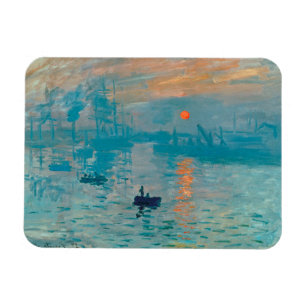 Imán CLAUDE MONET - impresión, salida del sol 1872