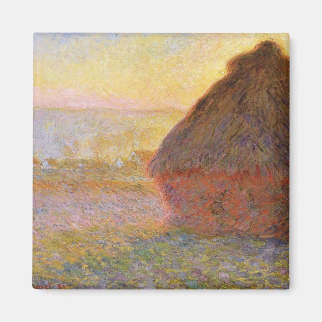 Imán Claude Monet Impresionista pintura Graystaks I
