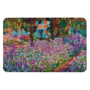 Imán Claude Monet - iris en Bello Artes del jardín de