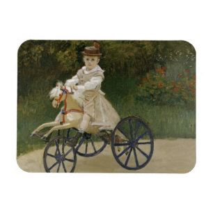 Imán Claude Monet - Jean Monet en su caballo de hobby