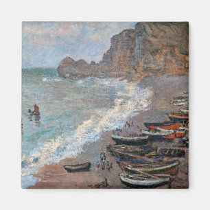 Imán Claude Monet - La playa de Etretat