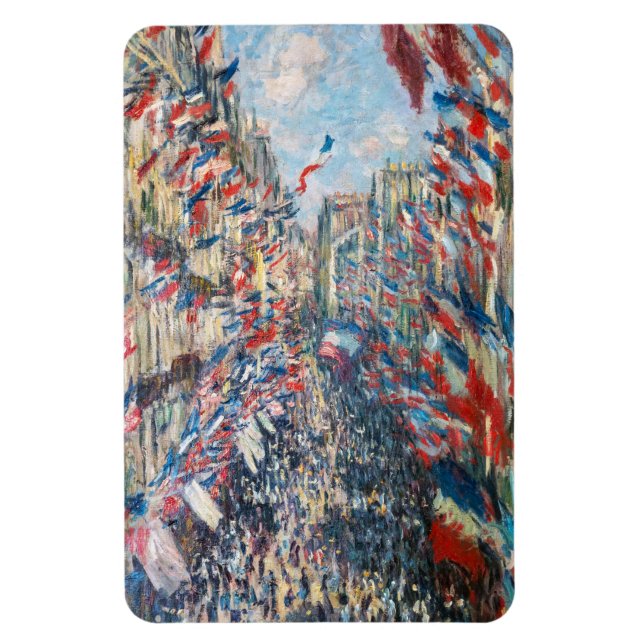 Imán Claude Monet - La Rue Montorgueil - París (Vertical)
