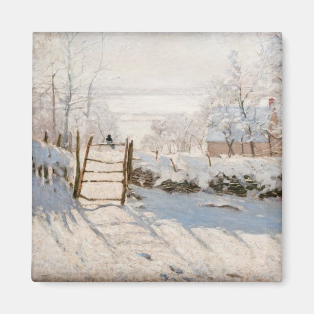 Imán Claude Monet - La Urraca (Frente)
