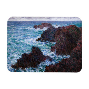 Imán Claude Monet - Las rocas en Belle-Ile, Costa Salva