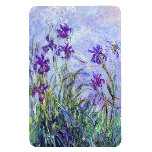 Imán Claude Monet - Lilac Irises / Iris Mauves (Vertical)