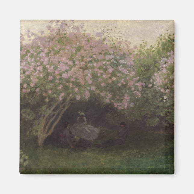 Imán Claude Monet | Lilacs, clima gris, 1872 (Frente)