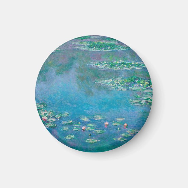 Imán Claude Monet. Lilies de agua. Impresionismo francé (Frente)