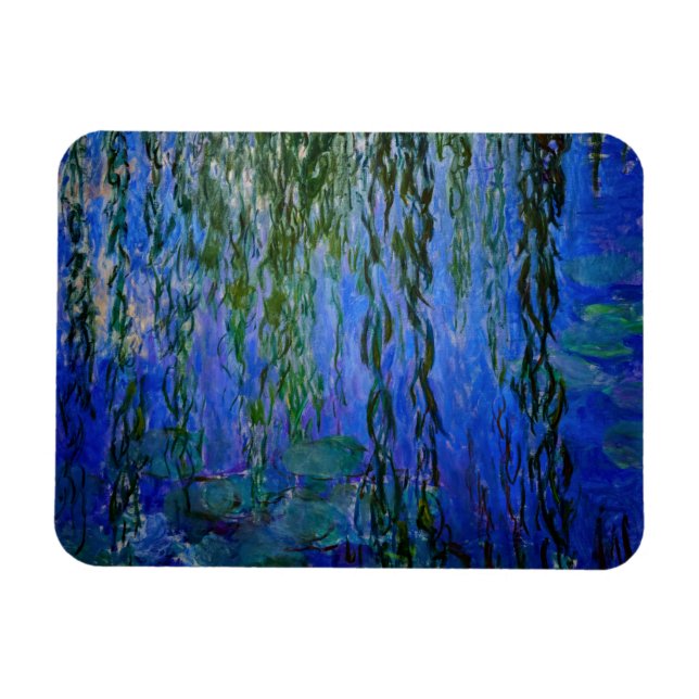 Imán Claude Monet - Lilis de agua con sauce lloroso (Horizontal)