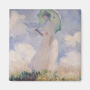Imán Claude Monet Mujer con Parasol a la izquierda