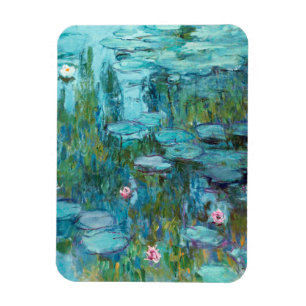 Imán Claude Monet Nympheas: Flores de agua apestan