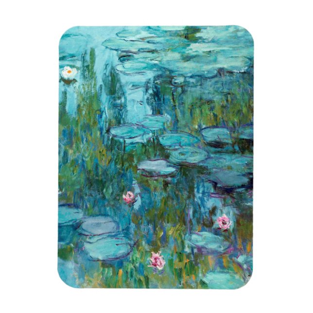 Imán Claude Monet Nympheas Water Lilies Flowers Pond (Vertical)