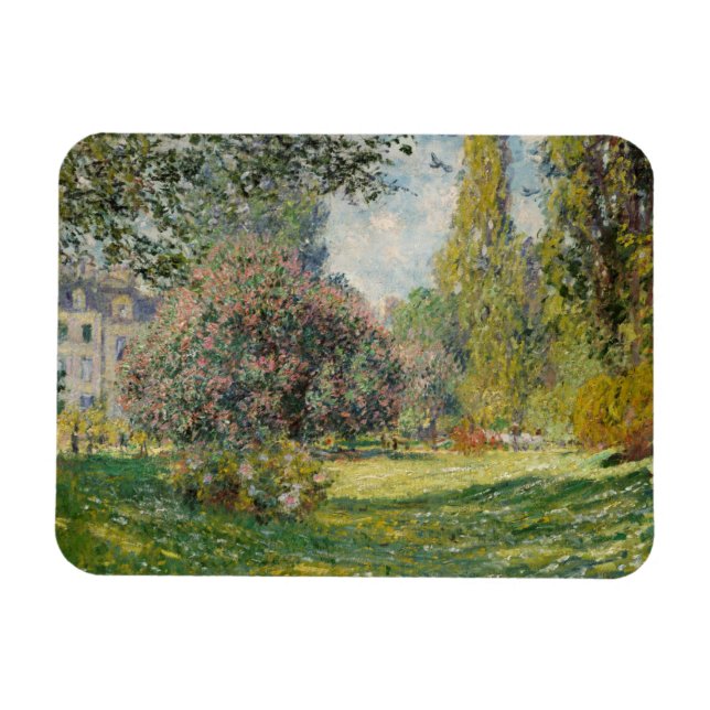 Imán Claude Monet | Paisaje: El Monceau Parc (Horizontal)