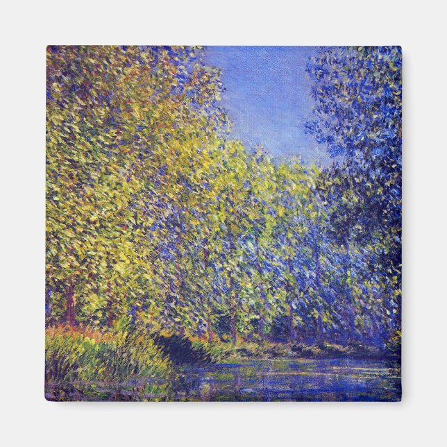 Imán Claude Monet pinta doblado en Epte cerca de Givern (Frente)