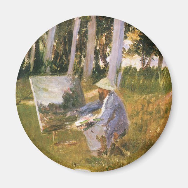 Imán Claude Monet pintando, Borde de un bosque de Sarge (Frente)