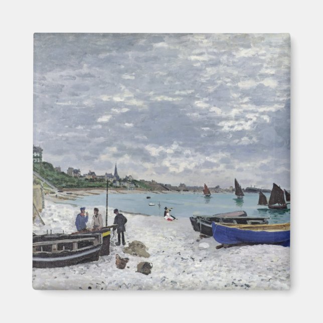 Imán Claude Monet | Playa de Sainte-Adresse (Frente)