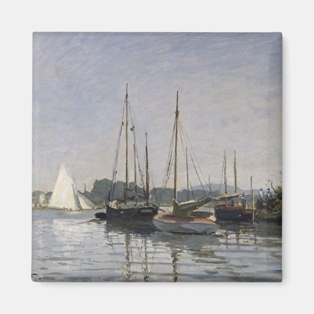 Imán Claude Monet | Pleasure Boats, Argenteuil, c.1872- (Frente)
