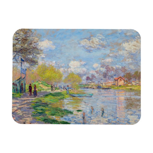 Imán Claude Monet - Primavera junto al Sena (Horizontal)
