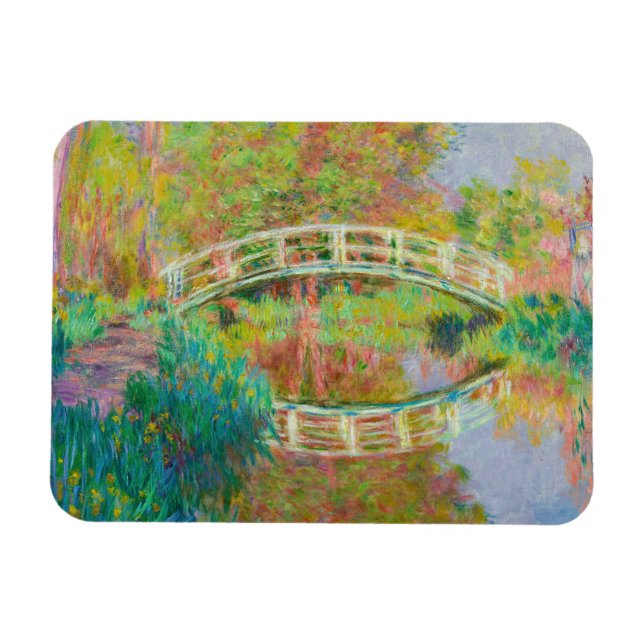 Imán Claude Monet - Puente de futbol japonés, Giverny (Horizontal)