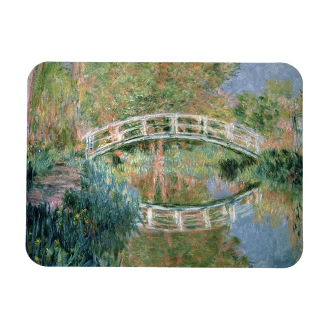 Imán Claude Monet | Puente japonés, Giverny (Horizontal)