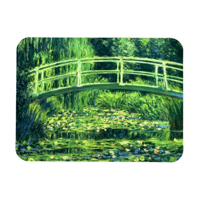 Imán Claude Monet: Puente sobre un estanque de lirios d (Horizontal)