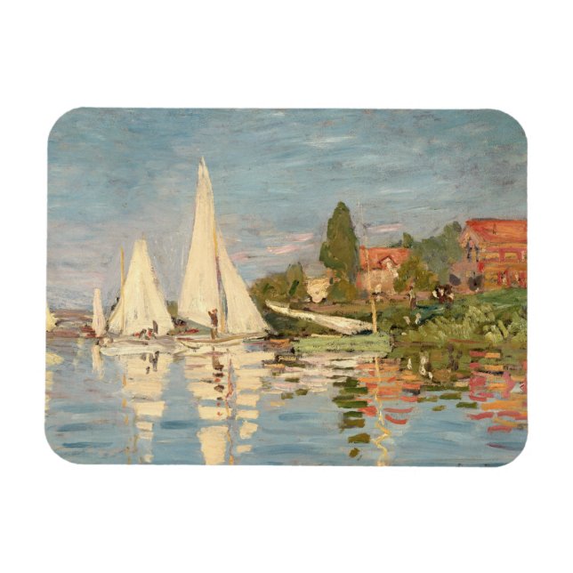 Imán Claude Monet | Regatta at Argenteuil, c.1872 (Horizontal)