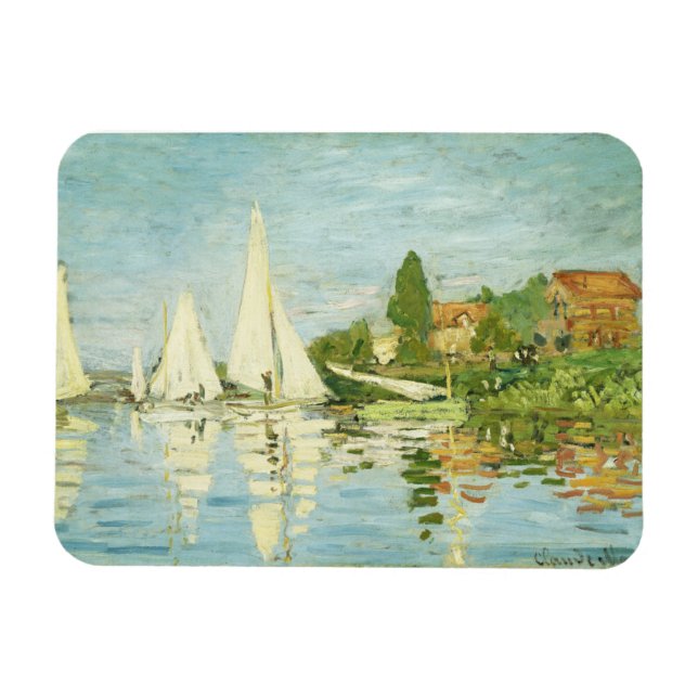 Imán Claude Monet. Regattas en Argenteuil (Horizontal)