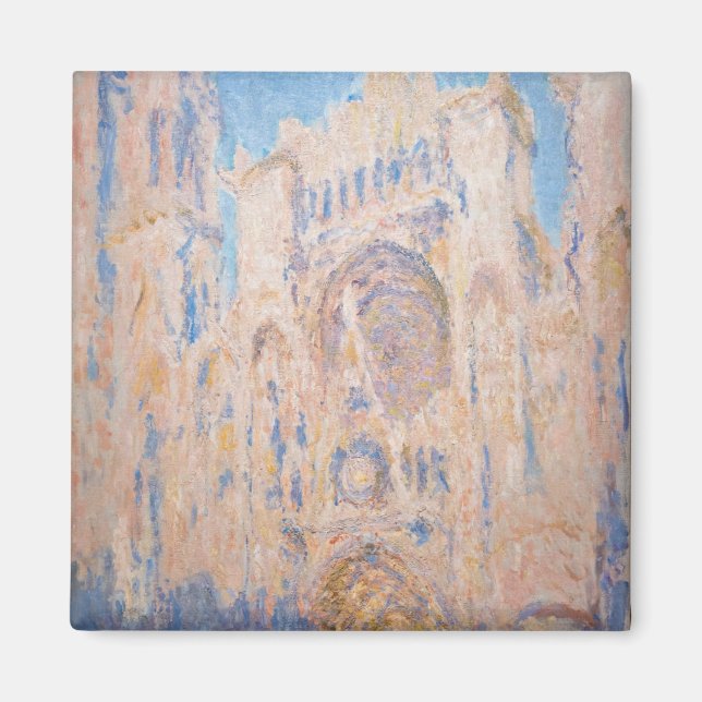 Imán Claude Monet - Rouen Cathedral at sunset (Frente)